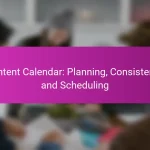 Content Calendar: Planning, Consistency and Scheduling