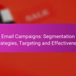 Email Campaigns: Segmentation Strategies, Targeting and Effectiveness