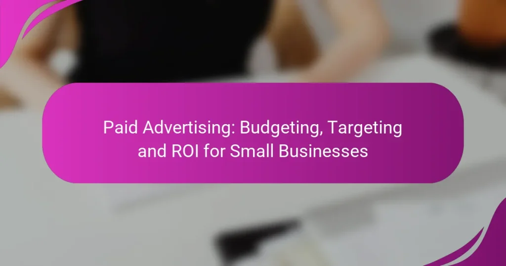 Paid Advertising: Budgeting, Targeting and ROI for Small Businesses