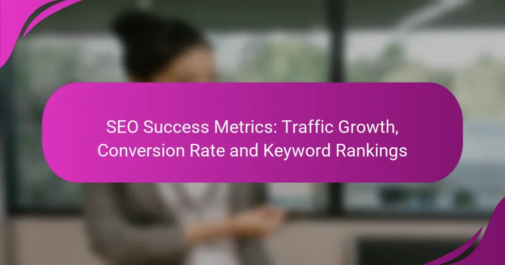 SEO Success Metrics: Traffic Growth, Conversion Rate and Keyword Rankings