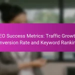 SEO Success Metrics: Traffic Growth, Conversion Rate and Keyword Rankings